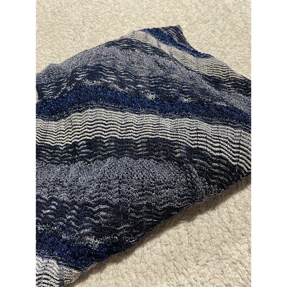 INC International Concepts Womens Small Knitted Flowy Shimmer Long Cardigan Blue - Picture 8 of 9